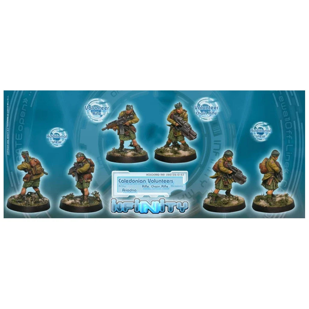 Ariadna: Caledonian Volunteers (Rifle, Chain Rifle) (2) (Unpainted) (Assembled)