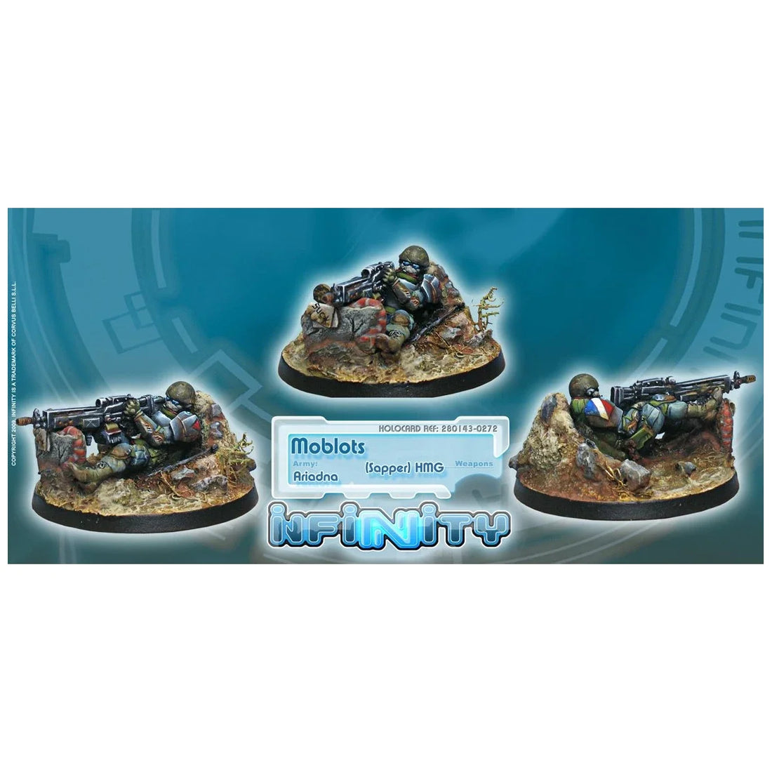 Ariadna: Moblots (Sapper, HMG) (Custom Painted) (Assembled)