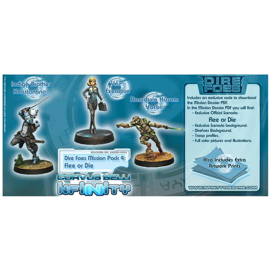 Dire Foes Mission Pack: Flee or Die (Unpainted) (Assembled)