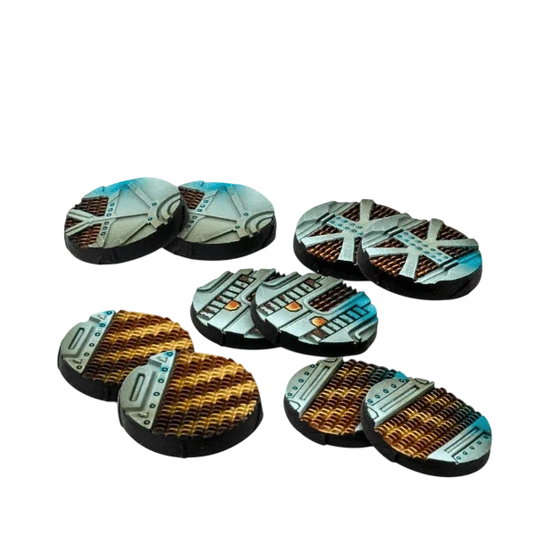 Infinity - 25mm Scenery bases, Beta series (Unpainted) (Assembled)