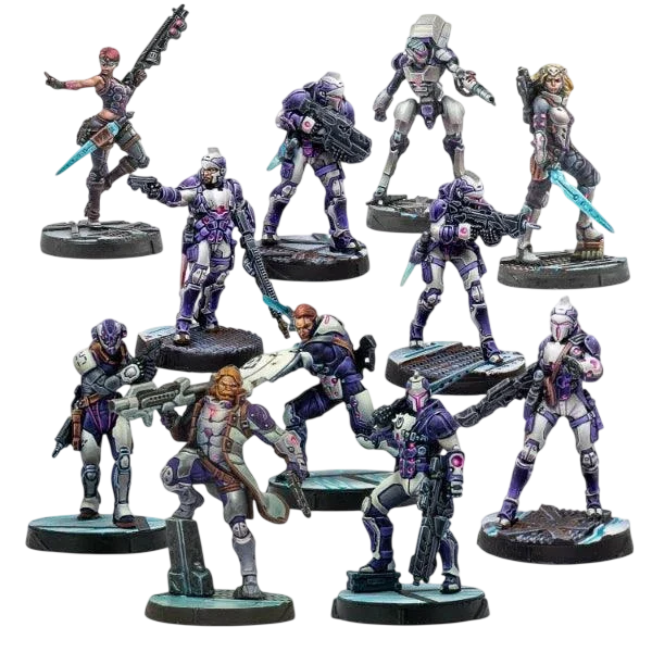 Infinity - ALEPH Steel Phalanx Sectorial Pack (Unpainted) (Assembled)