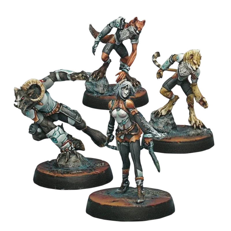 Infinity - Bakunin Uberfallkommando Nomads (Custom Painted) (Assembled)
