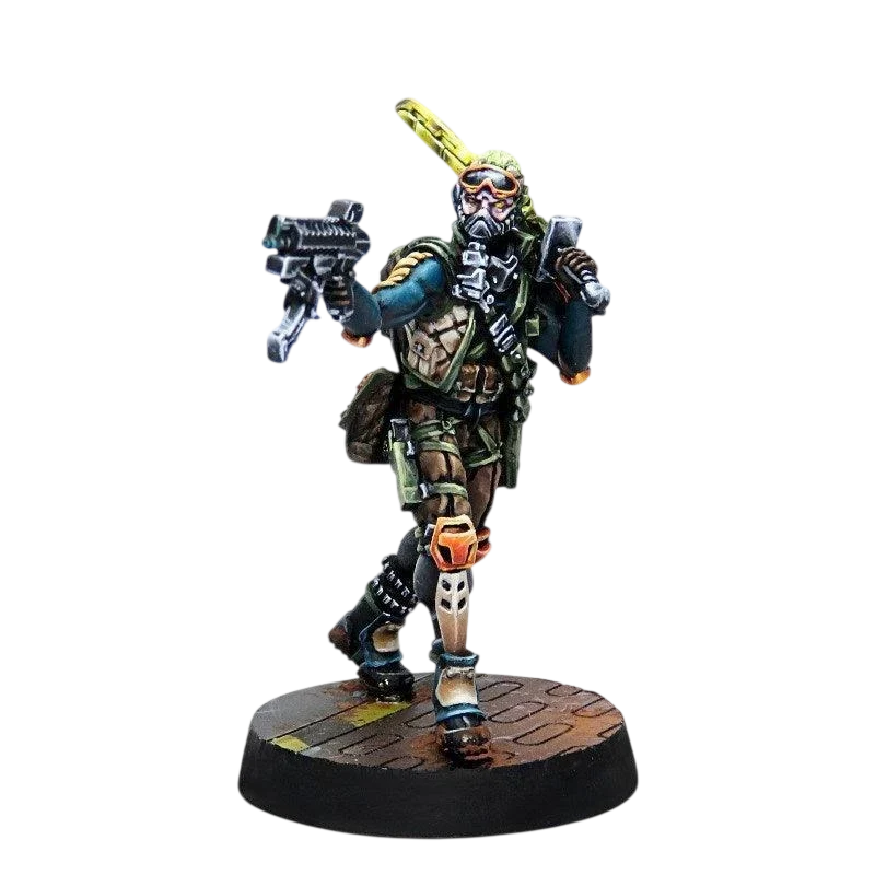Infinity - Cube Jagers, Mercenary Recoverers (Submachine Gun) NA2 (Unpainted) (Assembled)
