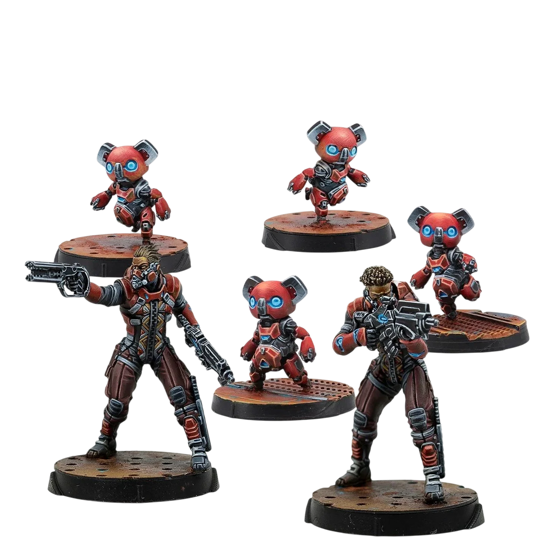 Infinity - Moran, Maasai Hunters (Unpainted) (Assembled)