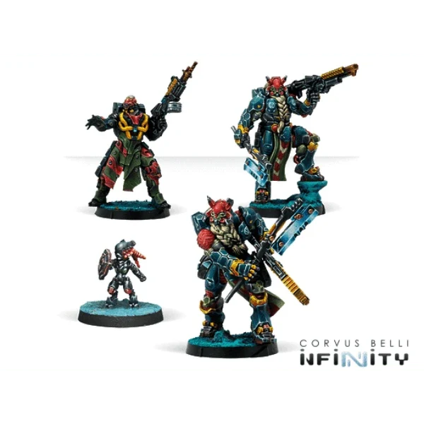 Infinity - Morat Fireteam Pack Combined Army (Custom Painted) (Assembled)