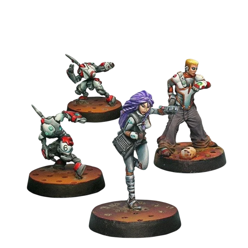 Infinity - Nomads Support Pack Nomads (Custom Painted) (Assembled)