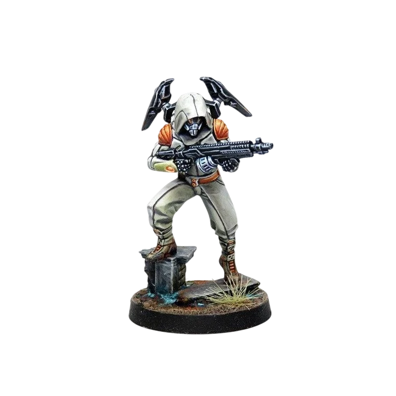 Infinity - Raoul Spector, Mercenary Operative (Boarding Shotgun) NA2 (Custom Painted) (Assembled)