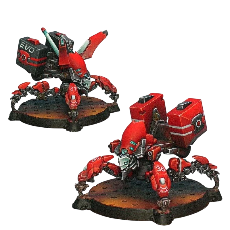 Infinity - Salyut Zonds (EVO Repeater, Combi Rifle) Nomads (Custom Painted) (Assembled)