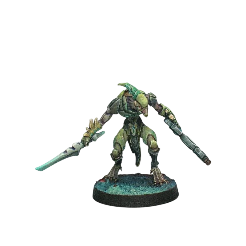 Infinity - Shasvastii Gwailos (Boarding Shotgun) Combined Army (Custom Painted) (Assembled)