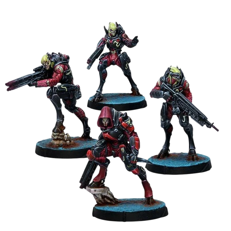 Infinity - Shasvastii Nox Troops Combined Army (Custom Painted) (Assembled)