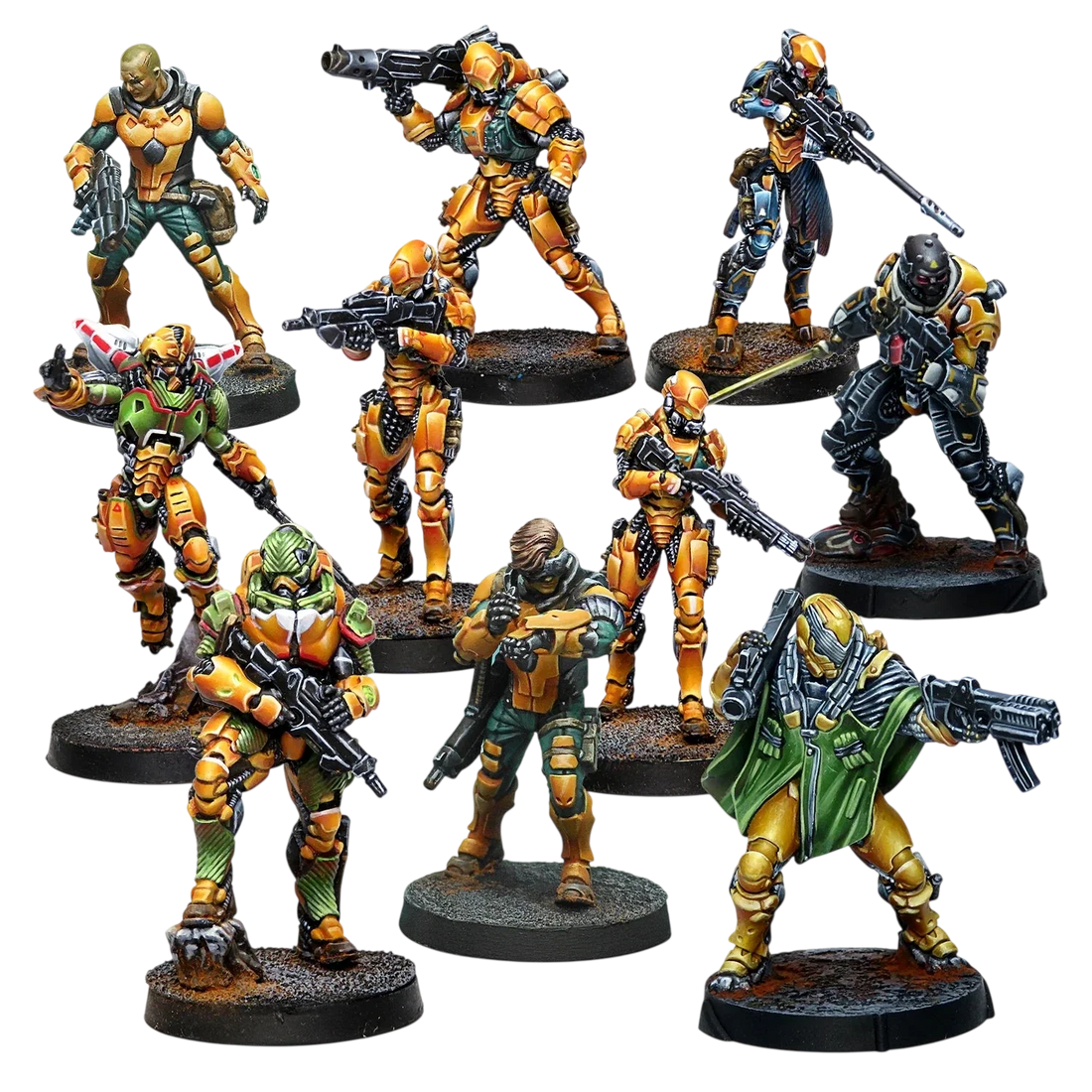 Infinity Essentials - Yu Jing Action Pack (Unpainted) (Assembled)