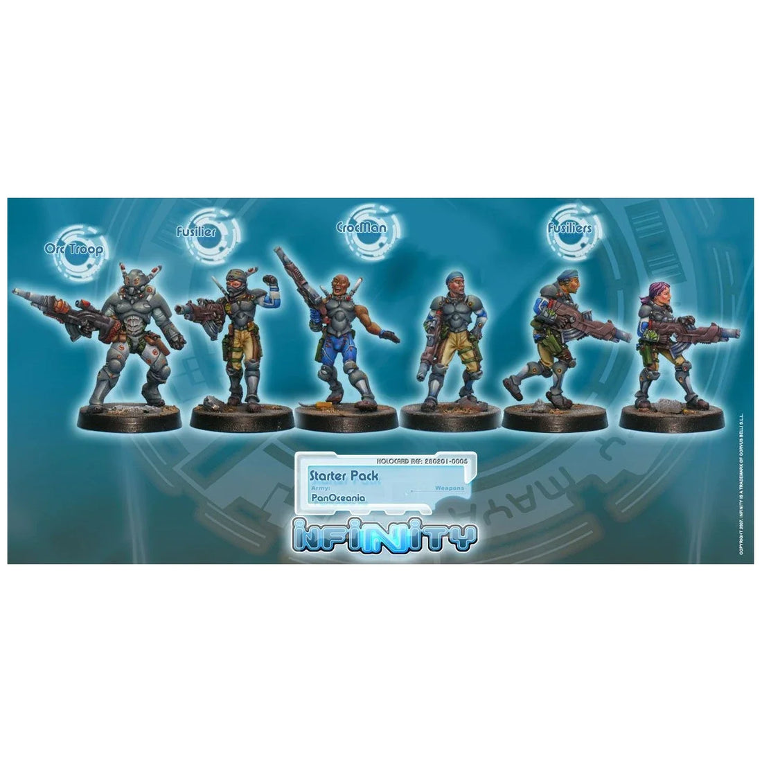 PanOceania: Starter Pack (Unpainted) (Assembled)