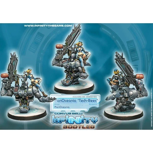 PanOceania: "Tech-Bees" Maintenance Battalion (Unpainted) (Assembled)