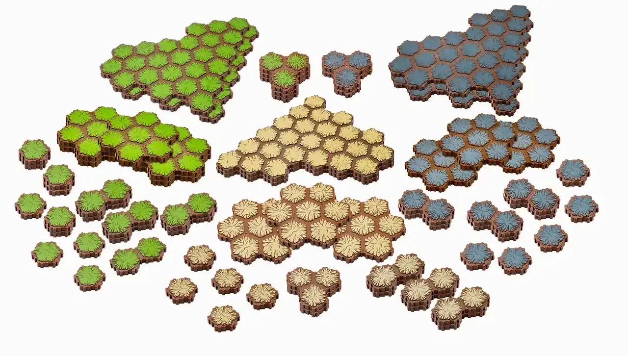 Heroscape: Lands of Valhalla Terrain Expansion Out of Box on Wargame Trader