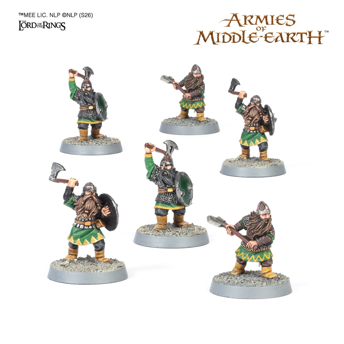 Classic Khazad-dûm™ Dwarven Warriors (Unpainted) (Assembled)