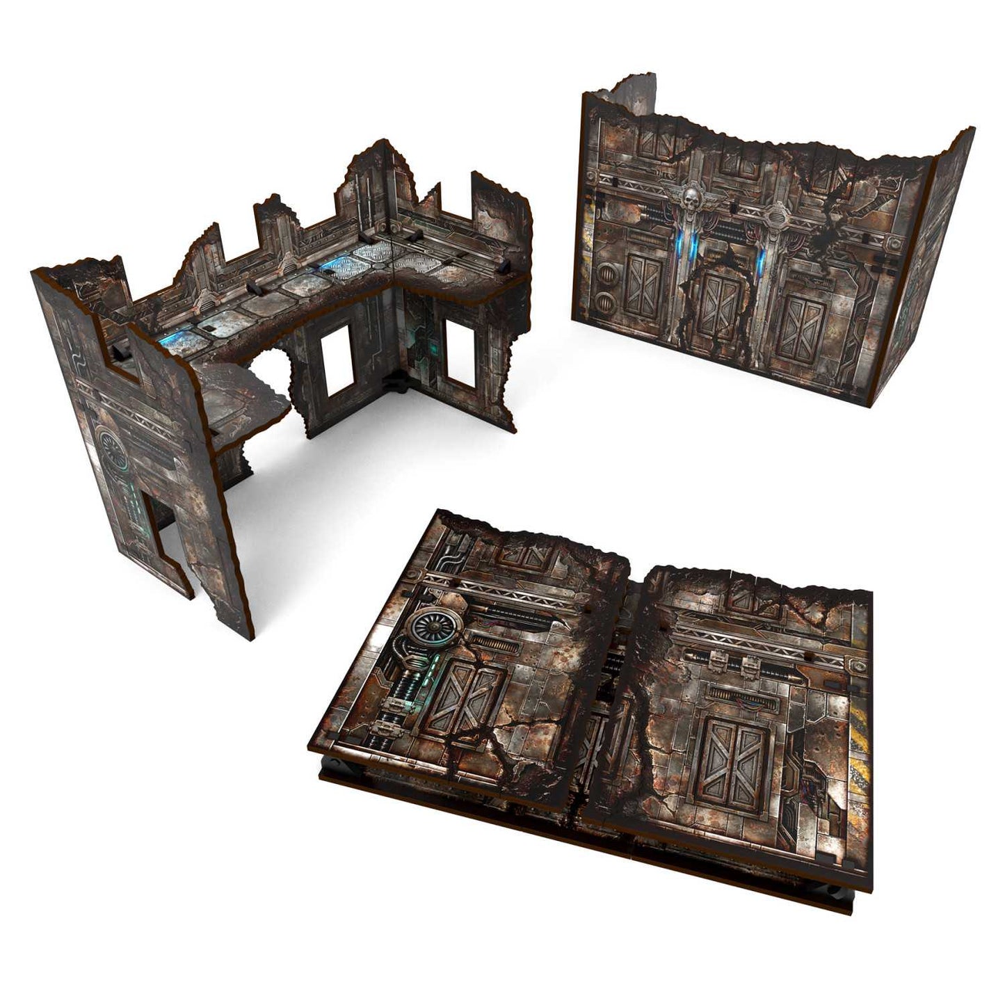 Green Stuff World Matched Play Pre-Painted Foldable U-shaped Ruin - Sci-fi - Wargaming