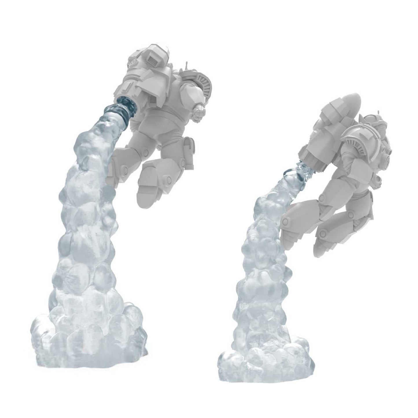 Green Stuff World Modular Clear Smoke Trails for Jump Packs - Wargaming