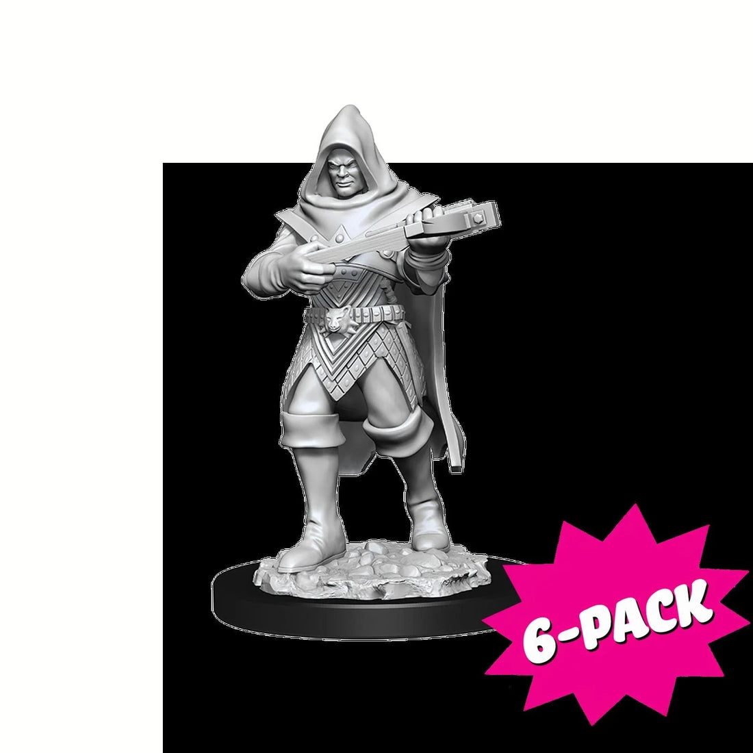Pathfinder Battles Deep Cuts: Human Rogue Male (Bundle of 6) (Custom Painted)