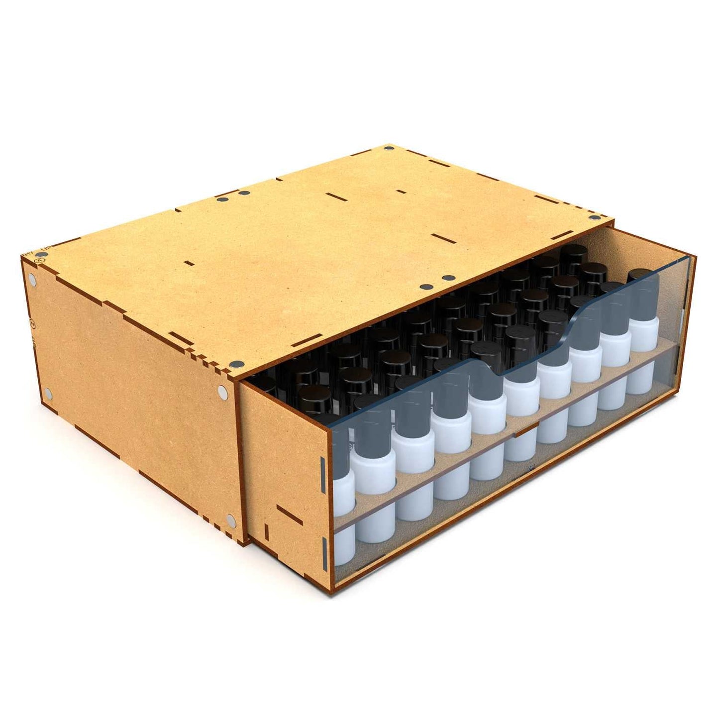 Green Stuff World Stackable Hobby Paint Rack 17ml with magnets