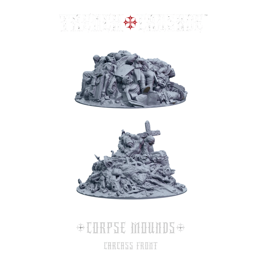 Trench Crusade - Corpse Mounds (Custom Painted) (Assembled)