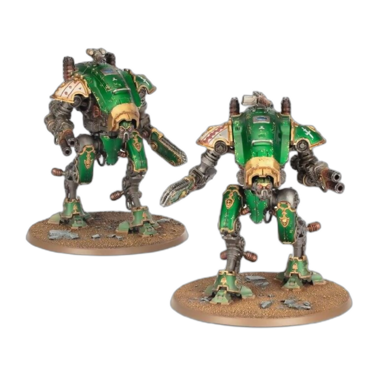 Age of Darkness Armiger Warglaives (Custom Painted) (Assembled) From Warhammer 40k