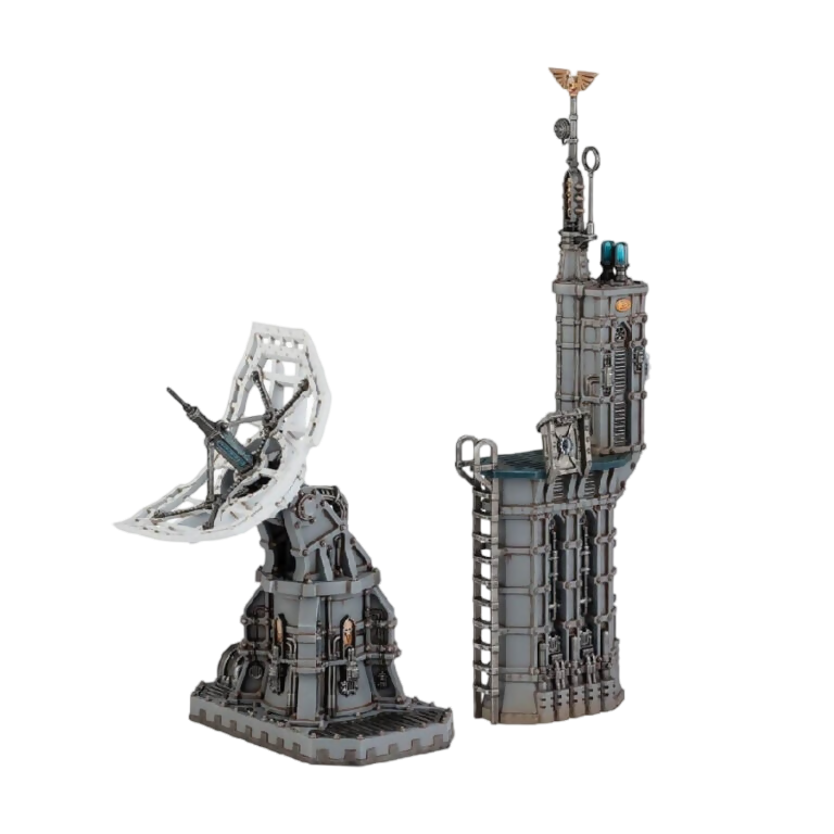 Battlezone Fronteris Vox Antenna and Auspex Shrine Custom Painted Warhammer 40k Terrain