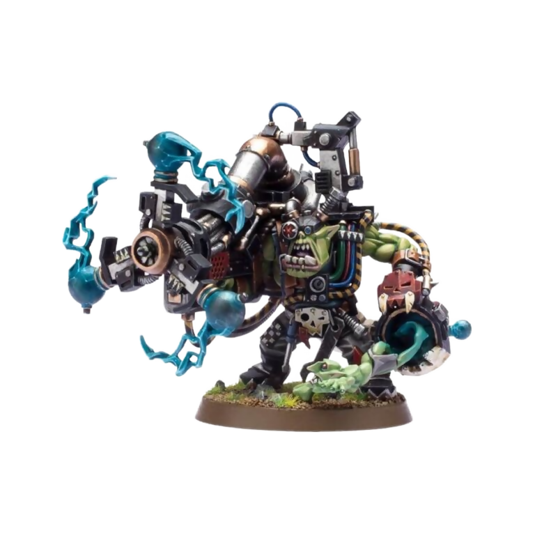 Big Mek with Shokk Attack Gun (Custom Painted) (Assembled) From Warhammer 40k