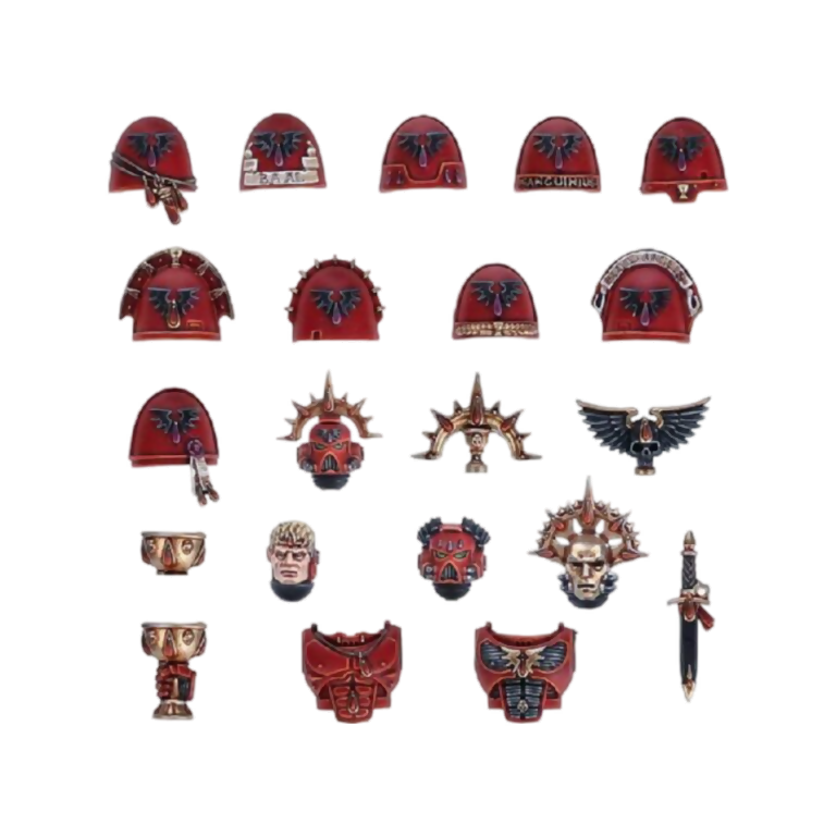 Blood Angels Upgrade Pack (Custom Painted) (Assembled) From Warhammer 40k on Wargame Trader