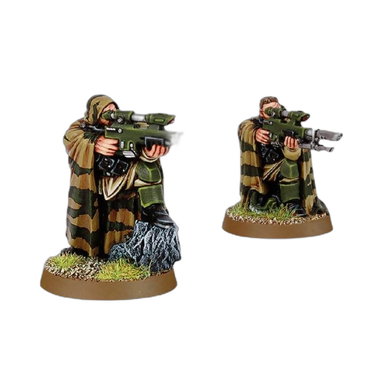 Cadian Snipers (Custom Painted) (Assembled) From Warhammer 40k on Wargame Trader