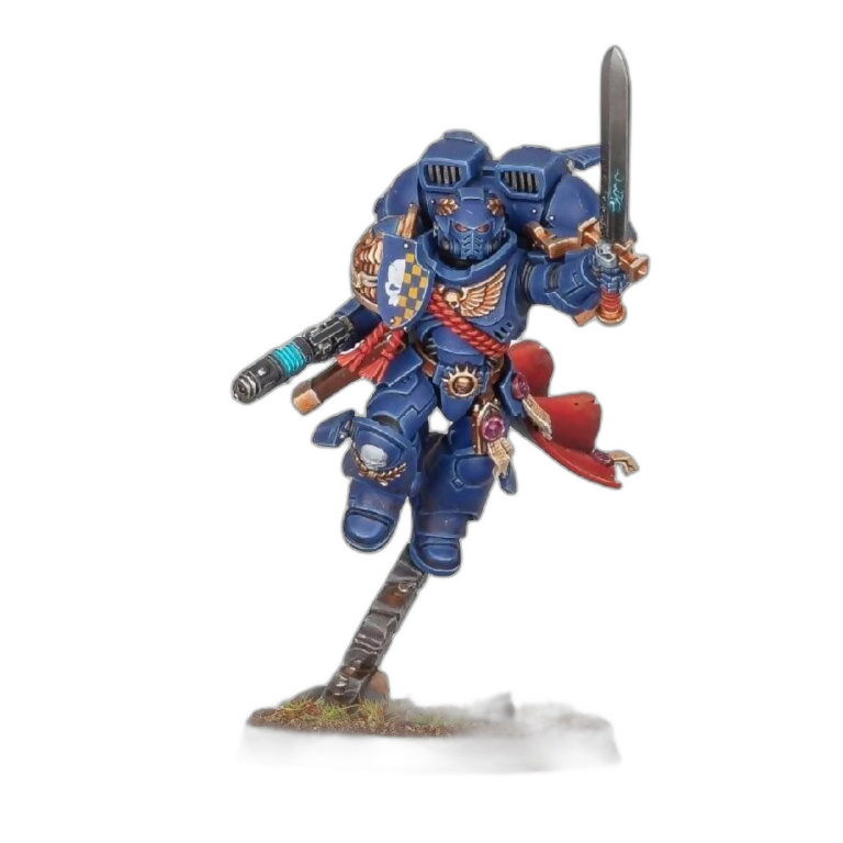 Captain with Jump Pack (Custom Painted) (Assembled) From Warhammer 40k on Wargame Trader