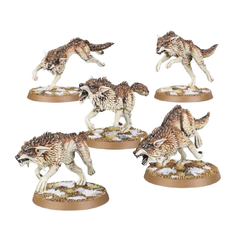 Fenrisian Wolves (Custom Painted) (Assembled) From Warhammer 40k on Wargame Trader