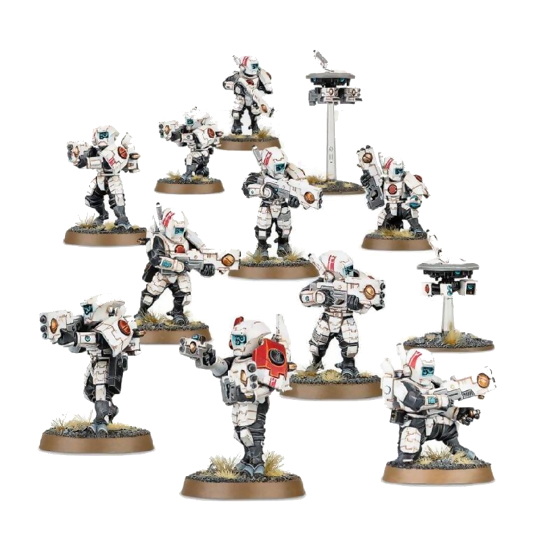 Fire Warriors Breacher Team (Unpainted) (Assembled) From Warhammer 40k on Wargame Trader