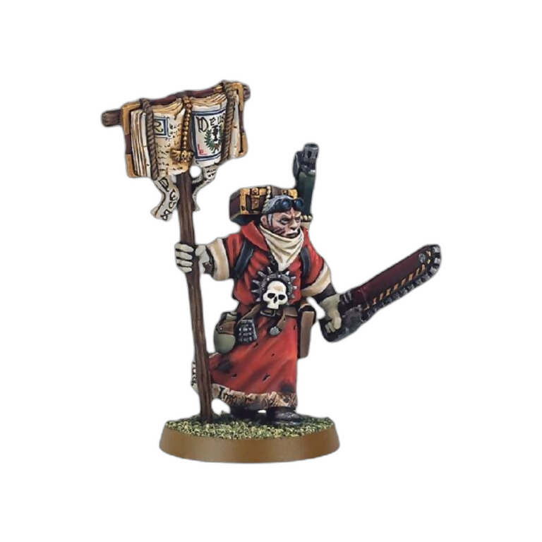 Missionary with Chainsword (Unpainted) (Assembled) From Warhammer 40k on Wargame Trader
