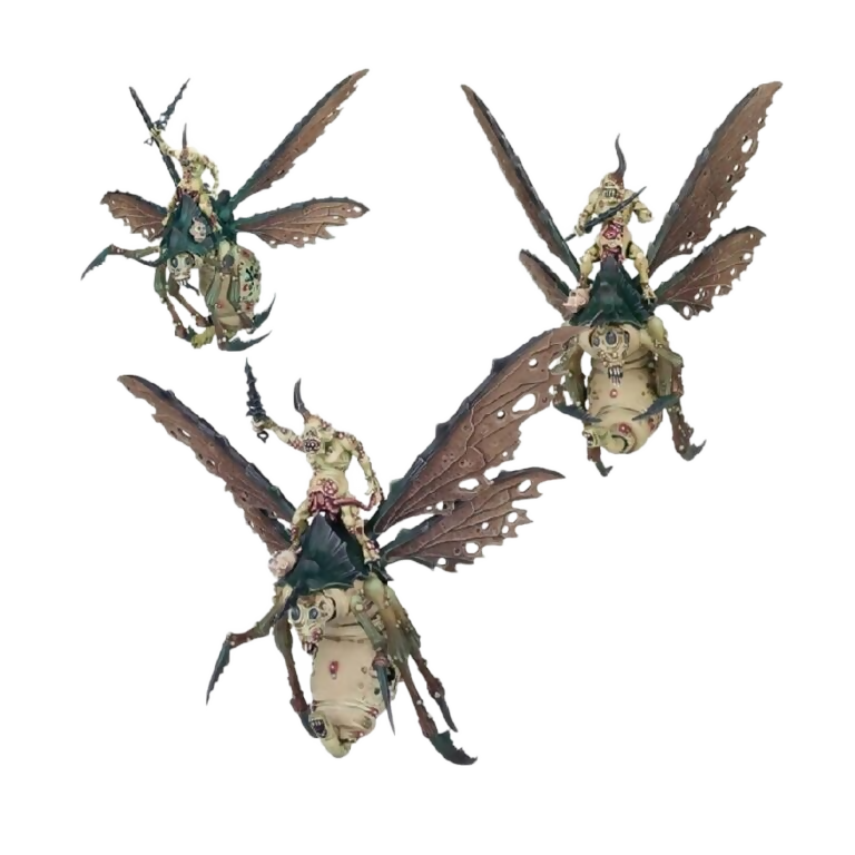 Plague Drones of Nurgle (Custom Painted) (Assembled) From Warhammer 40k on Wargame Trader