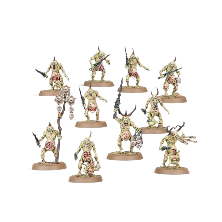 Plaguebearers of Nurgle (Unpainted) (Assembled) From Warhammer 40k