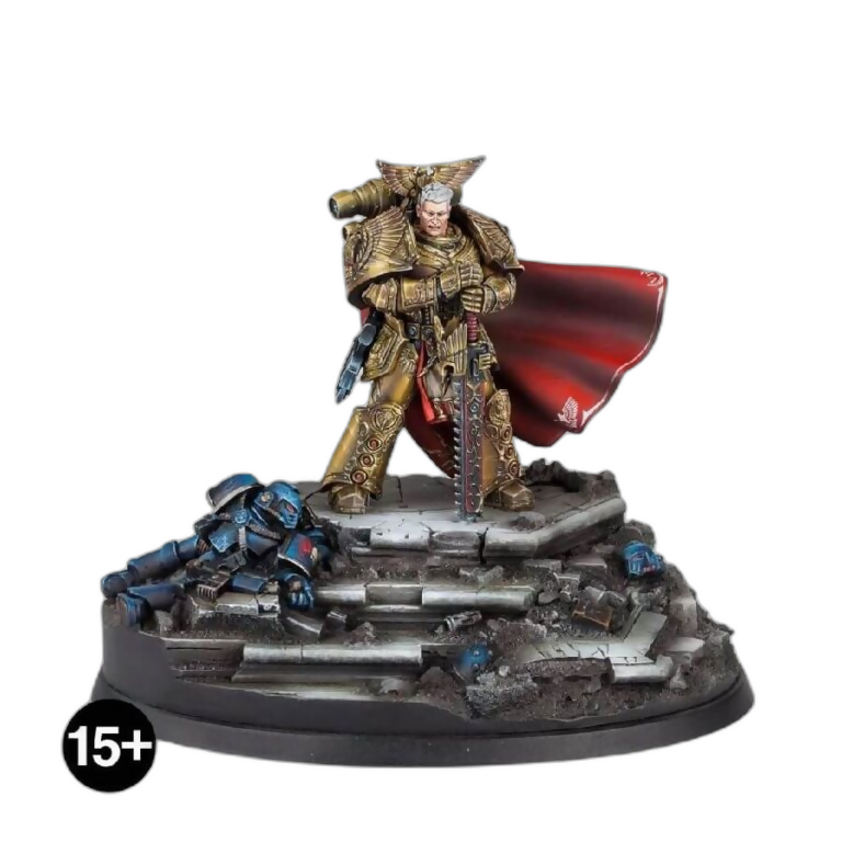 Rogal Dorn, Primarch of The Imperial Fists Legion – A Forge World Miniature (Custom Painted) (Assembled) From Warhammer 40k