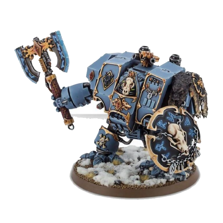 Space Wolves Venerable Dreadnought (Custom Painted) (Assembled) From Warhammer 40k