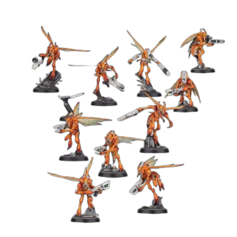 Kill Team - Tau Empire Vespid Stingwings (Custom Painted) (Assembled) From Warhammer 40k