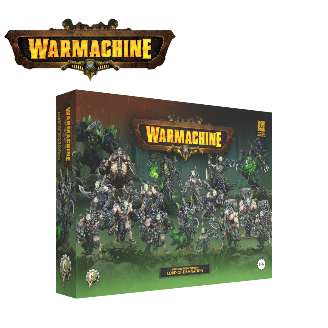 Cryx Necrofactorium Army Box - Lord of Damnation (Custom Painted) (Assembled)