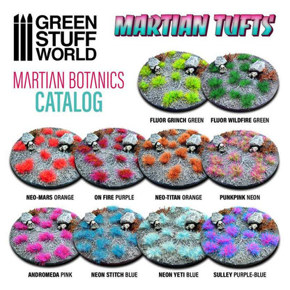 Green Stuff World Martian Fluorescent Modeling Tufts - Neon Stitch Blue 10685 - Cobbco