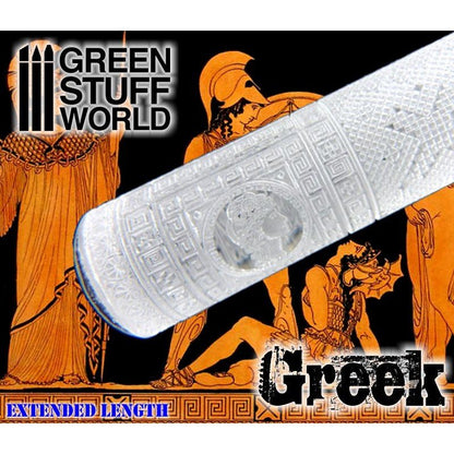 Green Stuff World Rolling Pin – Greek 1337 - Cobbco