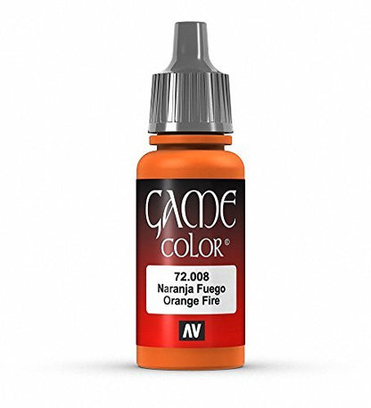 Vallejo Game Color Orange Fire Paint, 17ml
