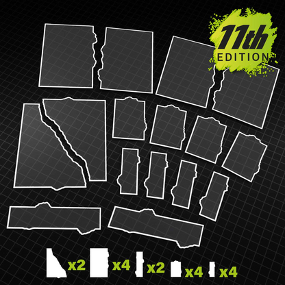 Green Stuff World 11th Edition Glasspack Footprints 40k compatible - Wargaming