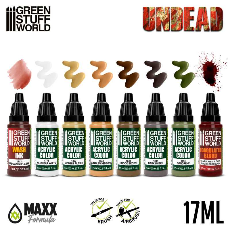 Green Stuff World: Paint Set - Undead 10121