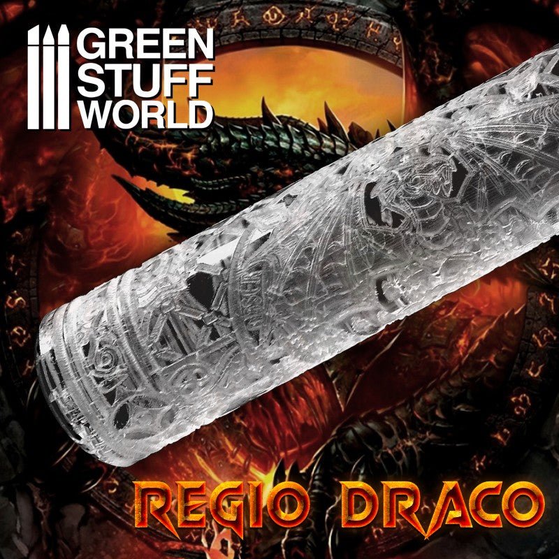 Green Stuff World Rolling Pin Regio Draco 2986 - Cobbco