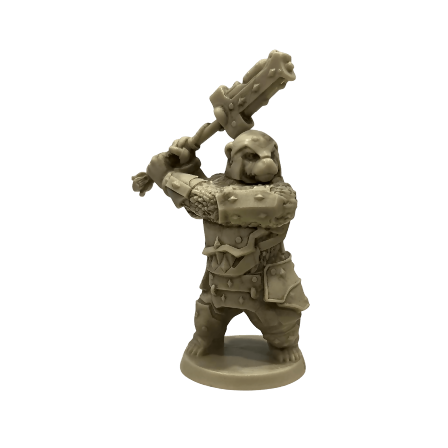 Knight Primus Adelbern Unpainted Miniature From Heroscape Rising Tide