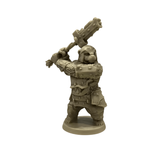 Knight Primus Adelbern Unpainted Miniature From Heroscape Rising Tide