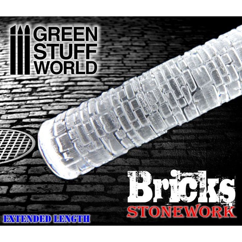Green Stuff World Rolling Pin – Bricks 1162 - Cobbco