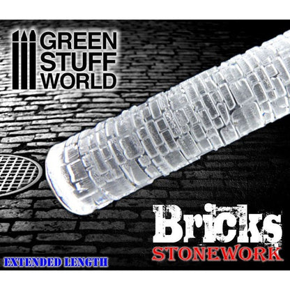 Green Stuff World Rolling Pin – Bricks 1162 - Cobbco
