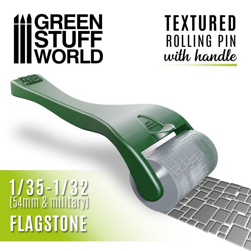 Green Stuff World - Rolling pin with Handle – Flagstone 10493 - Cobbco